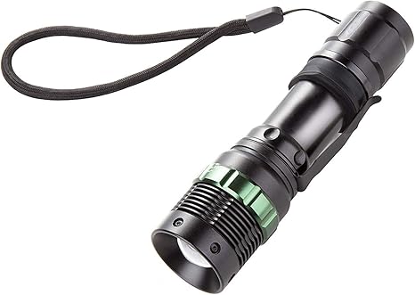 New Mini Powerful LedFlashlight Q5 2000 Lumens Torch With Luminous Ring Zoomable