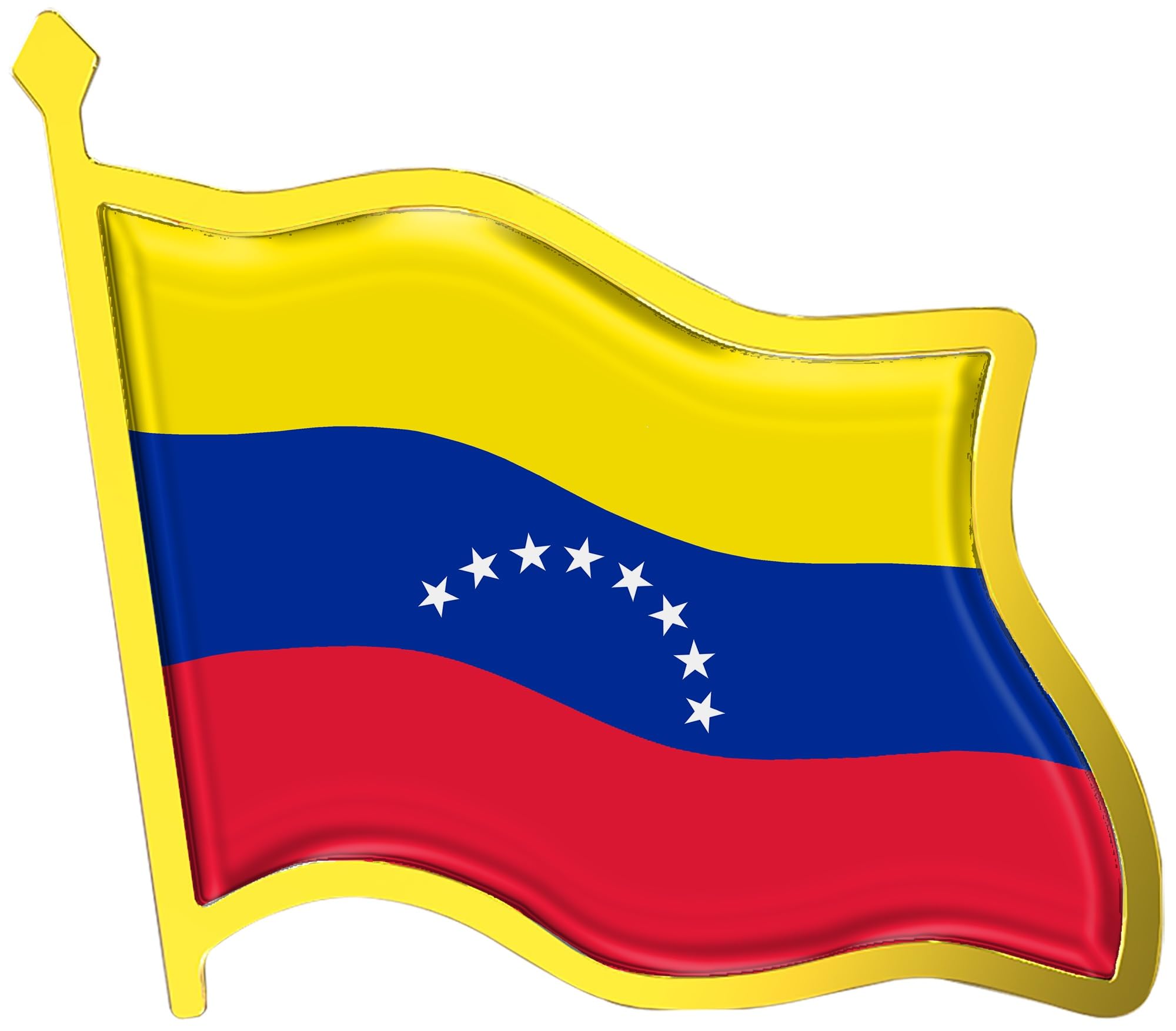 Venezuela Flag Lapel Pin - Enamel Metal National