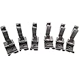 ckpsms Brand -#P69LH+P69RH Set of High Shank Hinged Piping Feet Compatible with/Replacement for JUKI Brand Brother Brand Singer Brand Industrial Single Needle Sewing Machine(P69RH+P69LH 1/8+3/16+1/4)