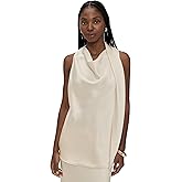 Vince Women's Fluid Satin Scarf Top