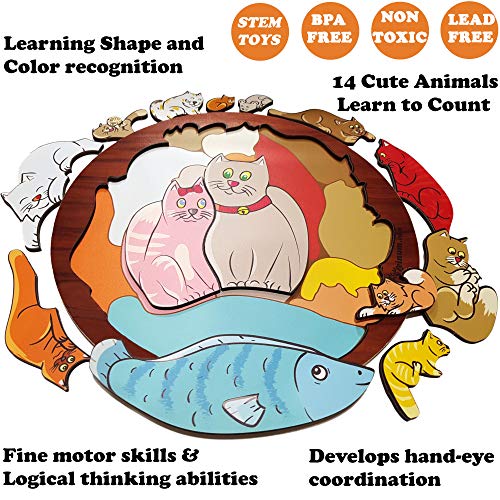 1 Chunky+Wooden+Puzzle+Montessori+Educational