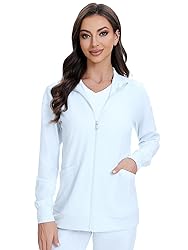 COZYFIT Scrub Jackets for Woman, Zip Front Nurse