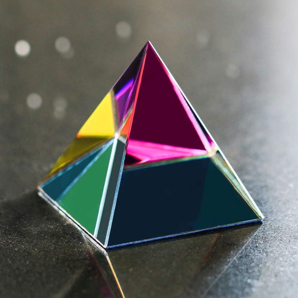 Qianyue Egypte Cristal Egyptien Verre Pyramide Feng Shui Cristaux Artisanat Ornement Chakra Guerison Amulette Decor A La Maison 60mm Loisirs Creatifs Cuisine Et Maison Schoolofbabywearing Com