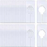 FAURAPMNG 40 Pcs Closet Dividers for Hanging Clothes, White Plastic Clothing Rack Dividers Baby Closet Dividers White Hanger 