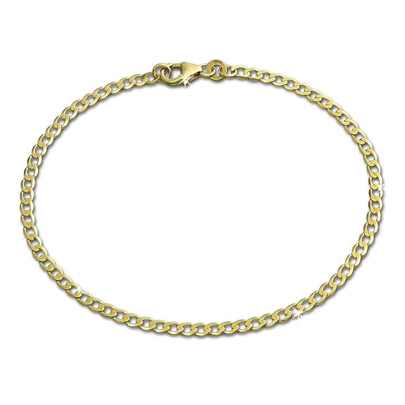 SilberDream 19cm Damen Herren Armband Panzer 8 Karat 333er Gelbgold GDA0019Y