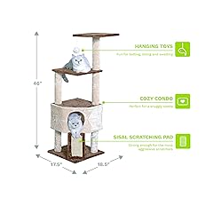 Go Pet Club F708 46" Kitten Tree,Beige