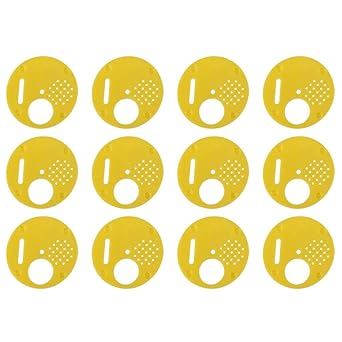 12 pezzi//set Bee Entrance Gates Plastic Beehive Nuc Box Entrance Gates Attrezzature per apicoltura Prodotti speciali per lapicoltura Beehive Entrance