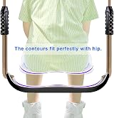 SELEWARE Plastic Swing Seat Non Slip 8ft Adjustable Rope Carabiners Black view 2
