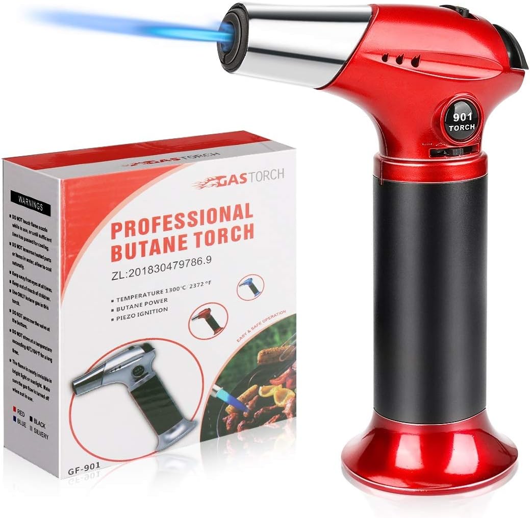 Laelr Blow Torch Kitchen Cooking Torch Refillable Butane Gas Torch