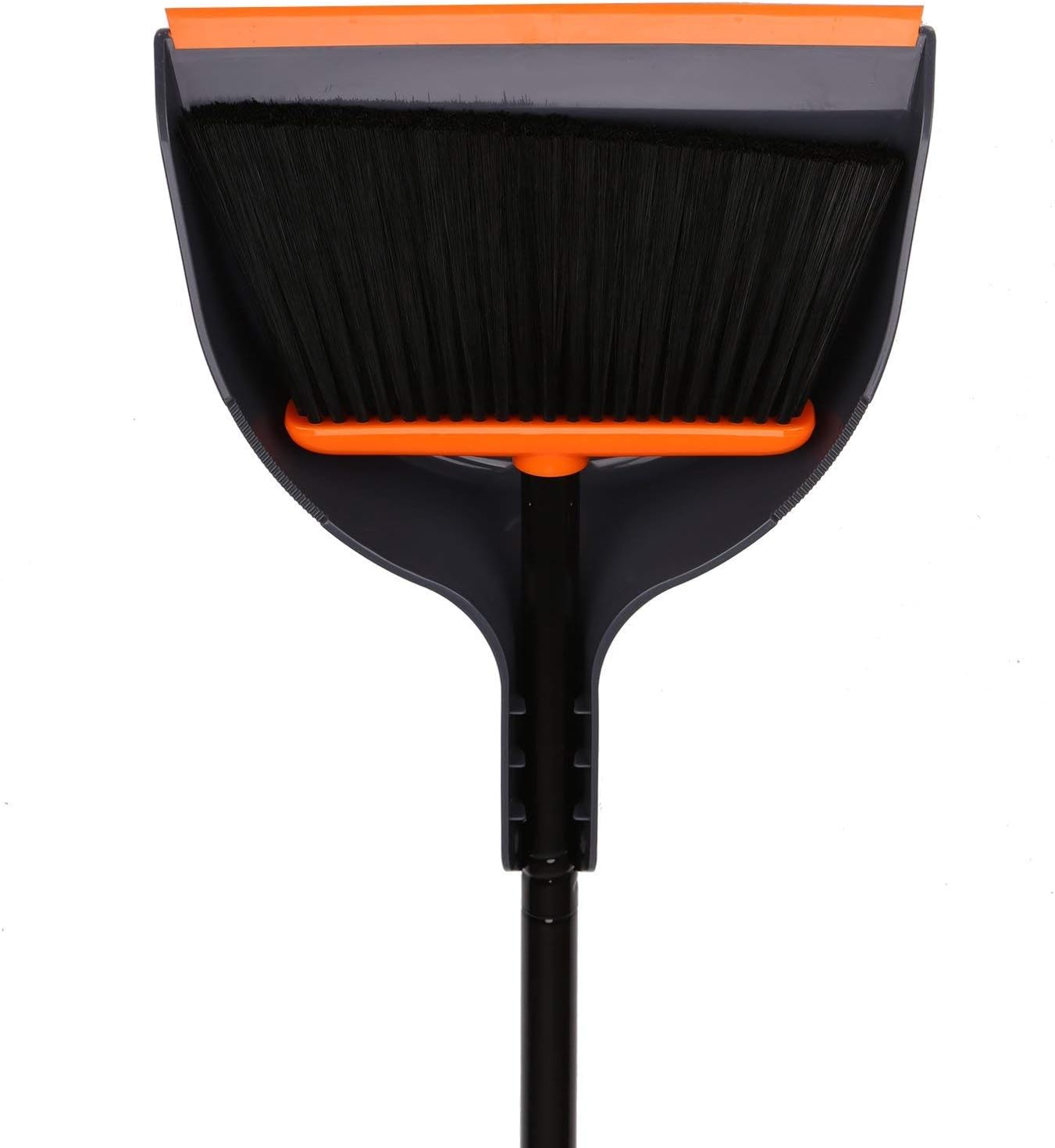 TreeLen Angle Broom and Dustpan Set, Dust Pan Snaps On Broom Handles Orange: Kitchen & Dining