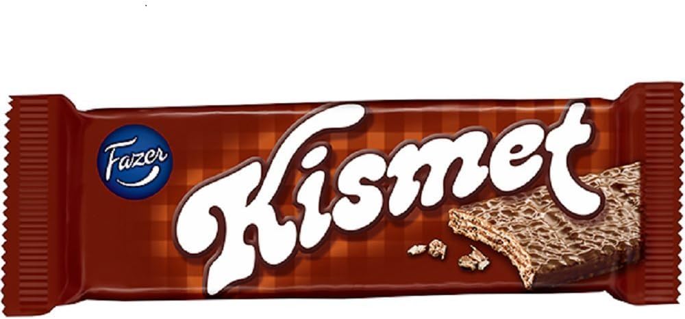 4 Bars x 55g of Fazer Kismet Original - Finnish - Milk Chocolate - Wafer
