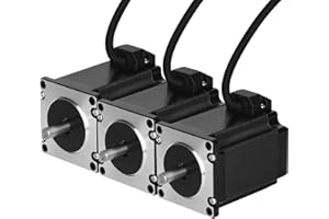 BESJMYT 3PCS Nema 23 Stepper Motor 2000steps/rev 4.2A High Torque 57 Bipolar Motors 2300mNm/325.70oz.in 76MM 1.8 Deg 2 Phase 4 Lead for 3D Printer CNC Milling Engraving Machine Medical Equipment