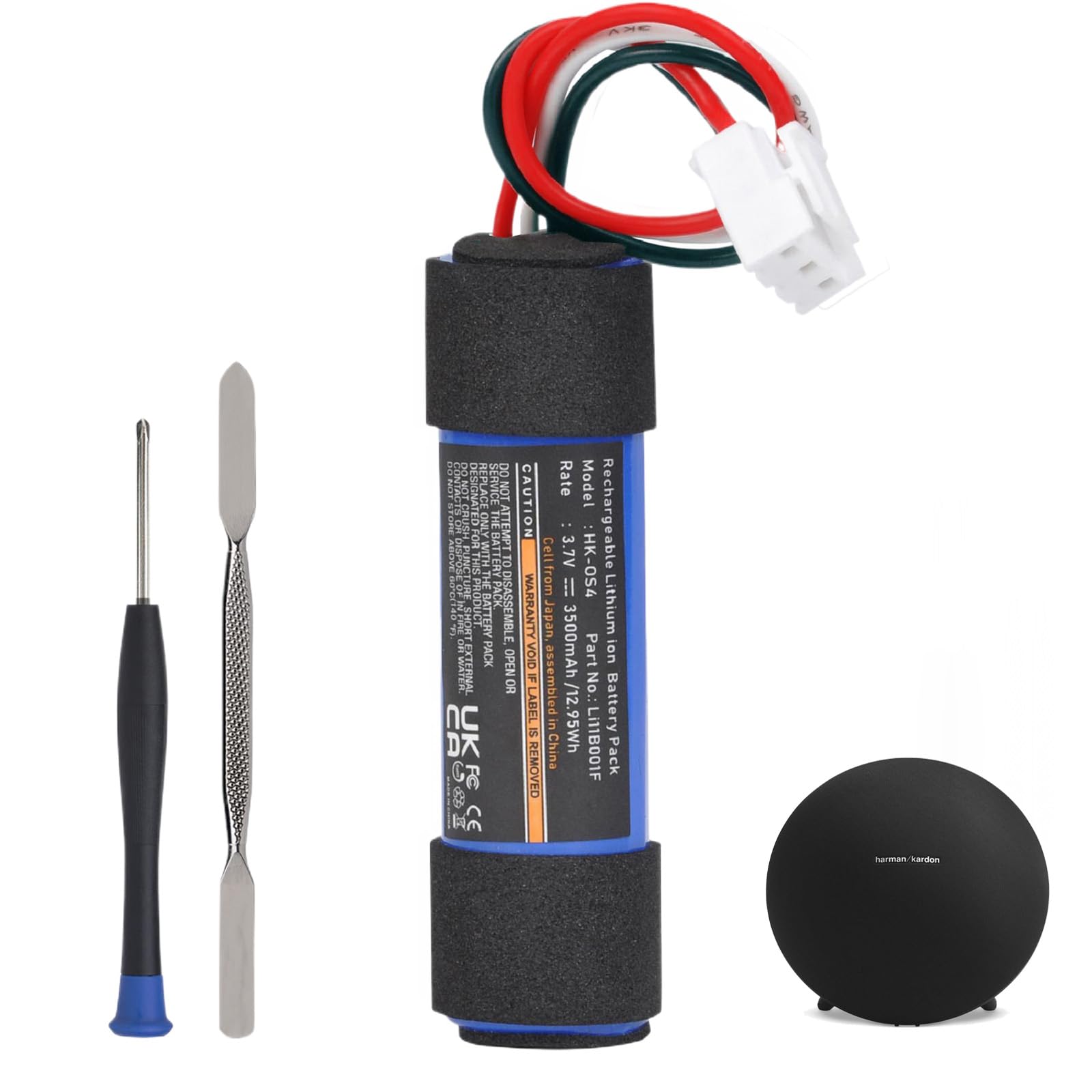 Photo 1 of Uwayor Replacement Battery for Harman Kardon Onyx, 3500mAh Battery for Harman Kardon Onyx Studio 1, Onyx Studio 2, Onyx Studio 3, Onyx Studio 4 Bluetooth Speaker, LI11B001F Battery with Tool Kits