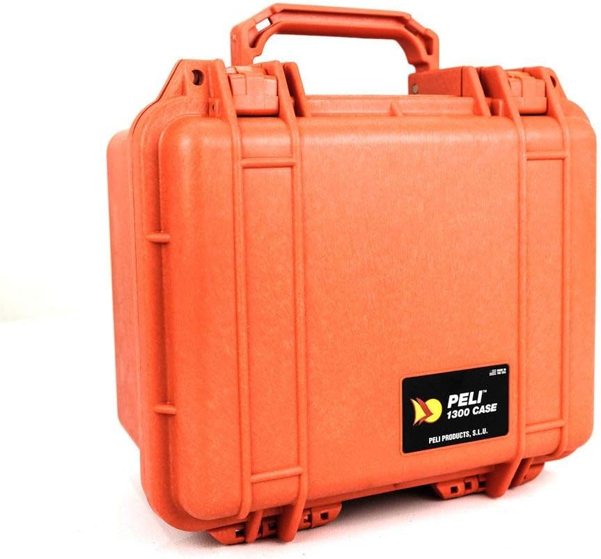 Peli 1300-000-150E - Maleta con Espuma, Color Naranja: Amazon.es: Electrónica