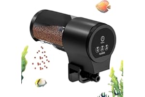 Fish Feeder | Automatic Food Feeder for Fish Tank - 100ml Floating Sinking Food Dispenser with Timer for Aquarium Cichlid Shr
