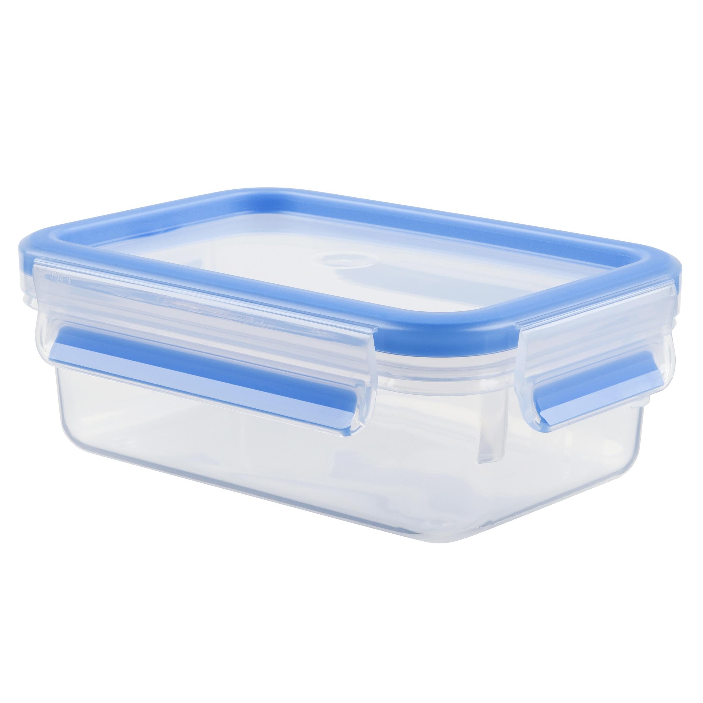 Tefal K3021812 – Airtight Container – Rectangular, 0.8 L, Blue, Transparent