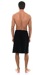 TowelSelections Mens Shower Wrap Adjustable Cotton