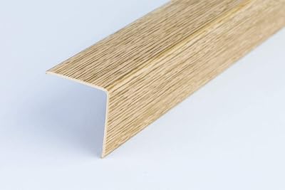 TMW Profiles Wood Effect PVC Corner 1M Edge Guard 20x20mm Oak