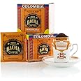 Bacha Coffee | Magdalena Colombia Single Origin, Medium Roast, 12 * 12g Individually Wrapped 100% Arabica Single Serve Filter Bags