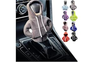 Topaliving Car Shift Knob Hoodie,Funny Gear Shift Knob Shirt Sweater, Winter Warm Shift Knob Cover Sweater Shirt,Universal Fit Shift Gear Cover,Shift Knob Interior Decor Accessorie (1pcs, Gray)