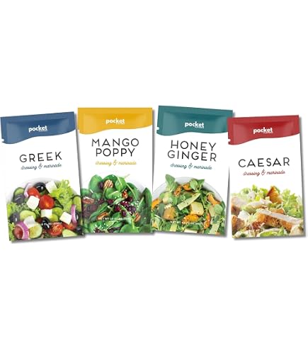 mini salad dressing packets Amazon.com : 20 Count | Salad Dressing Packets | Individual Single Serve Salad Dressing condiment packets