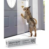 CLAWGUARD Heavy Duty Door Scratch Shield &ndash; 20x44 in. Door Scratch Protector Dog &amp; Cat &ndash; Clear Wall, Frame &amp; Furniture Cat Scratch Protectors
