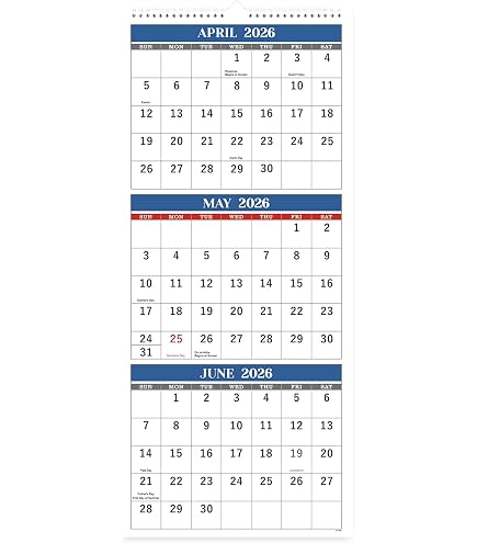 Amazon.com : AT-A-GLANCE 2026 Wall Calendar, 12