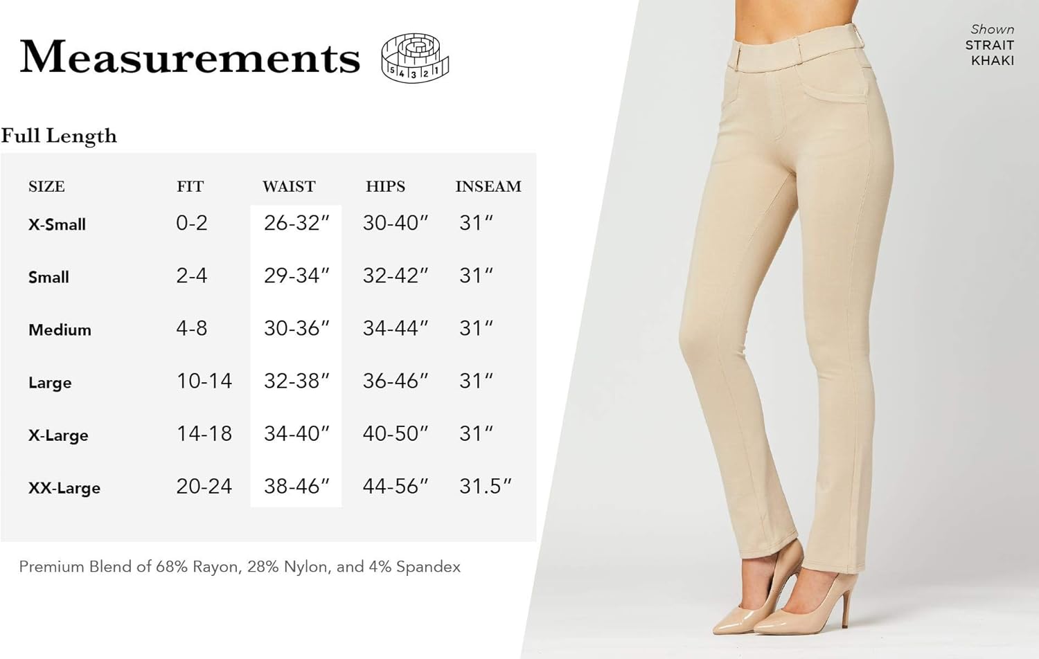 Premium Women's Stretch Dress Pants with Pockets - Wear to Work - Regular and Plus Size at  Women’s Clothing store
