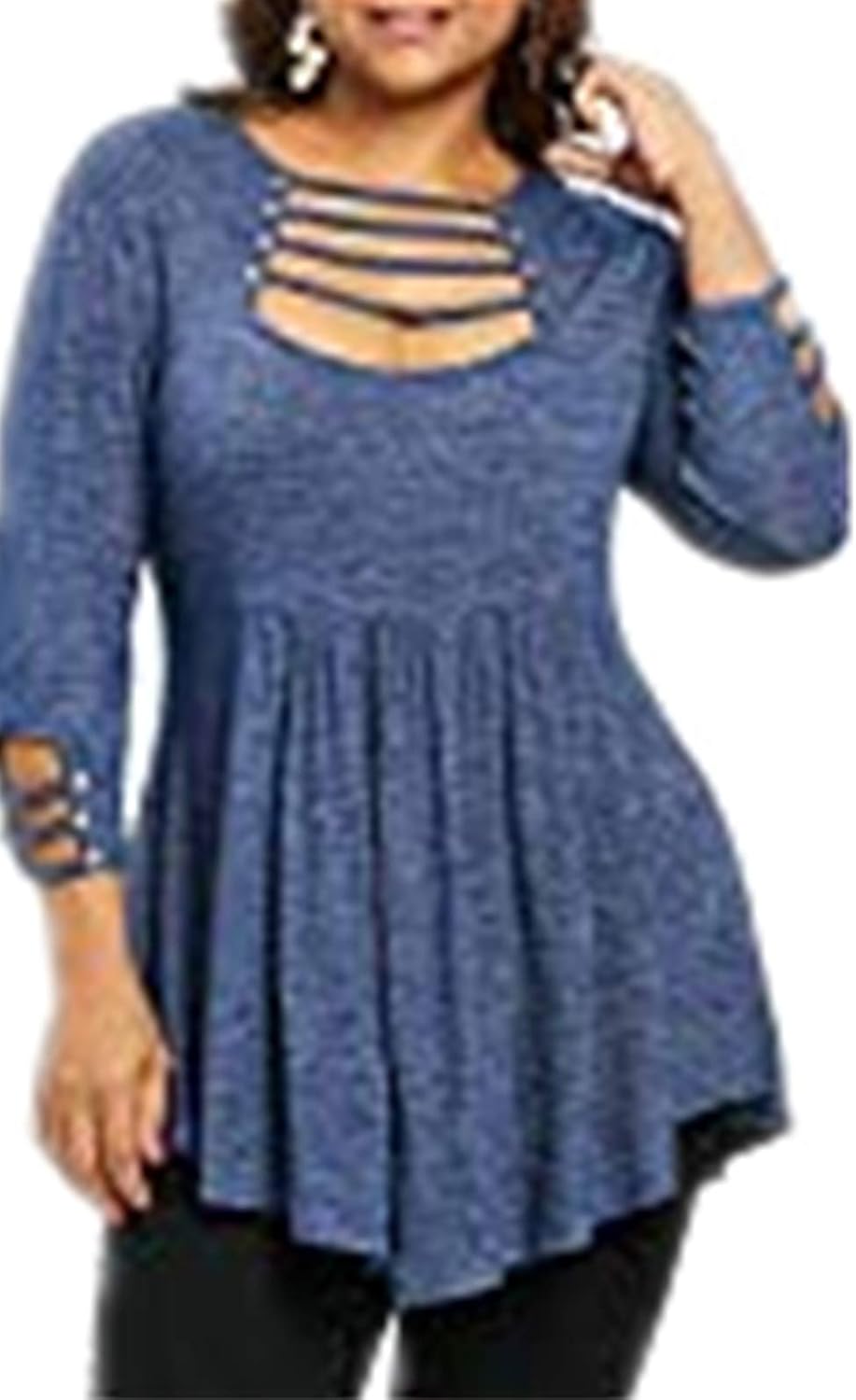 Best Plus Size Ladder Cutout Tshirt