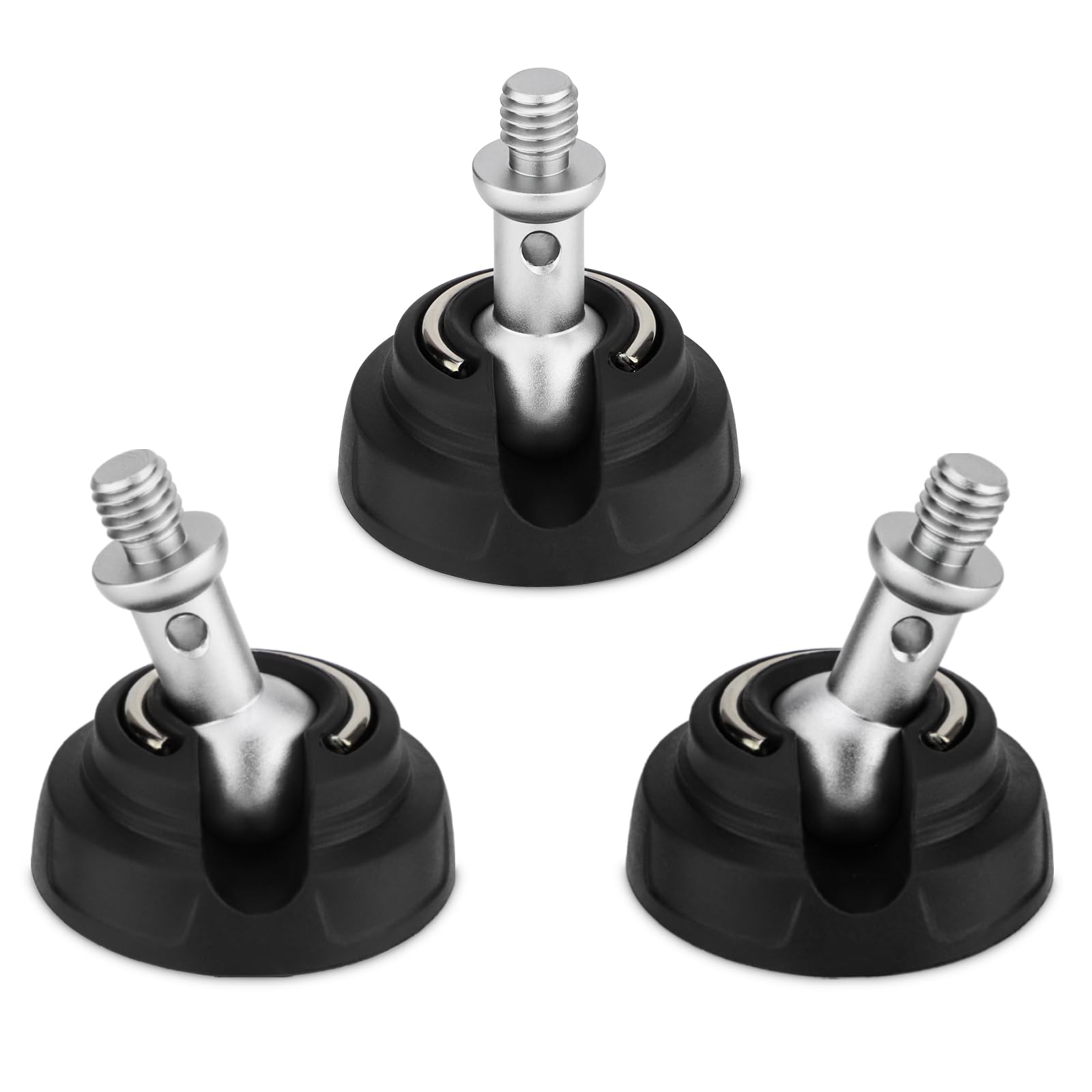 Tripod Rubber Feet with 3/8" Screw,Universal Anti-Slip Thread Big Tripod Feet for 3/8" Screw Holes Width 50mm (3PCS)