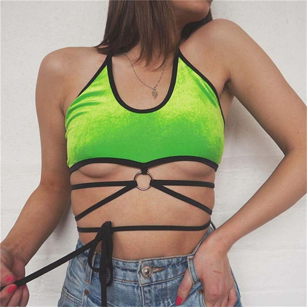 neon crop top rave