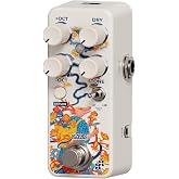 Klowra Leap Octave Pedal - Polyphonic Octave &amp; Freeze Guitar Effects Pedal | 8ms Low Latency Tracking, Multi-Phase Detune, Tri-Mode Filter, 12-String Bass &amp; Organ Tones for Chords and Ambient Pads