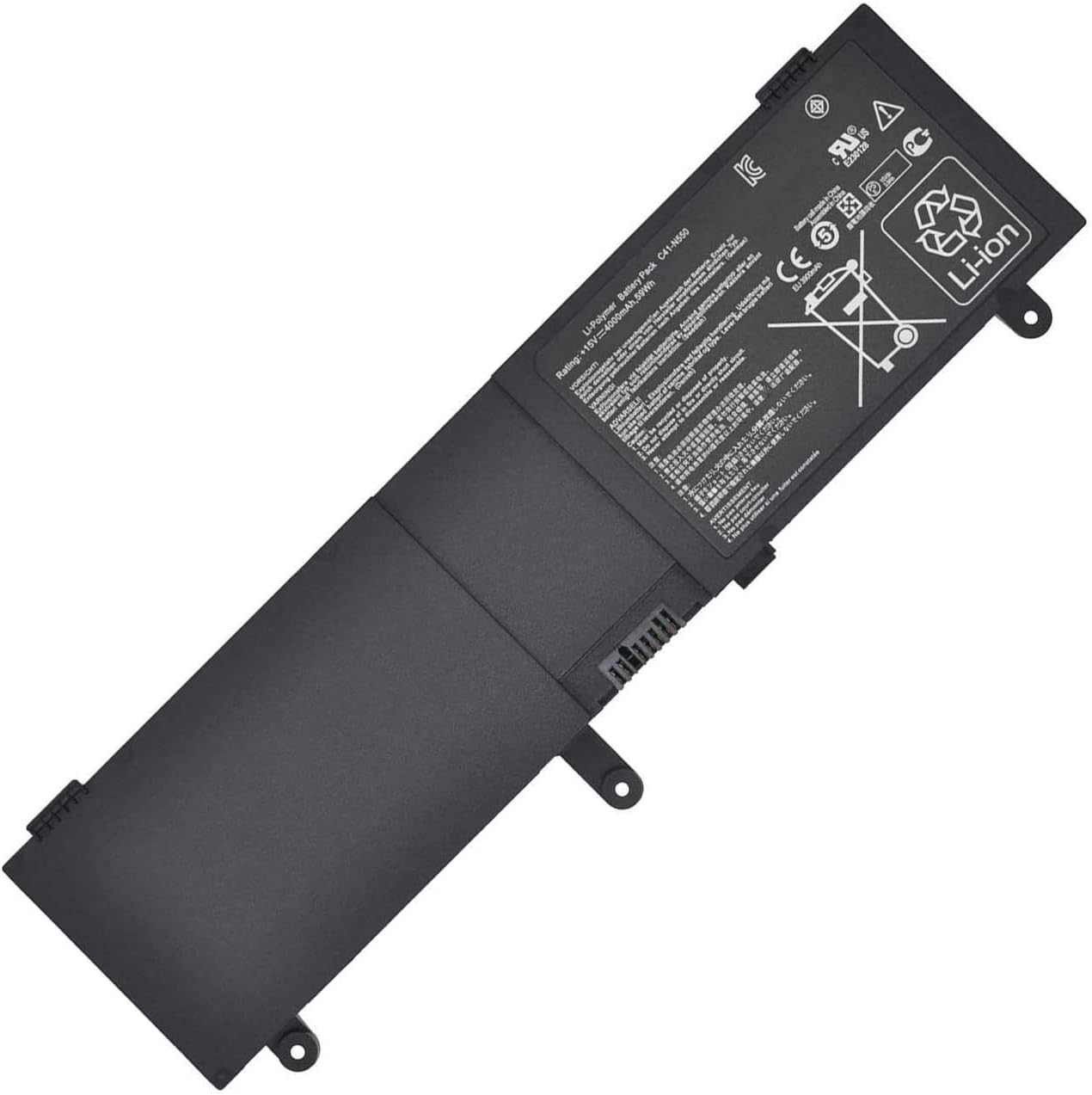 C41-N550 Laptop Battery Replacement for Asus N550 N550JA N550JV N550J N550X47JV N550X47JV-SL N550JK Q550L Q550LF G550 G550JK Series(15V 59Wh)