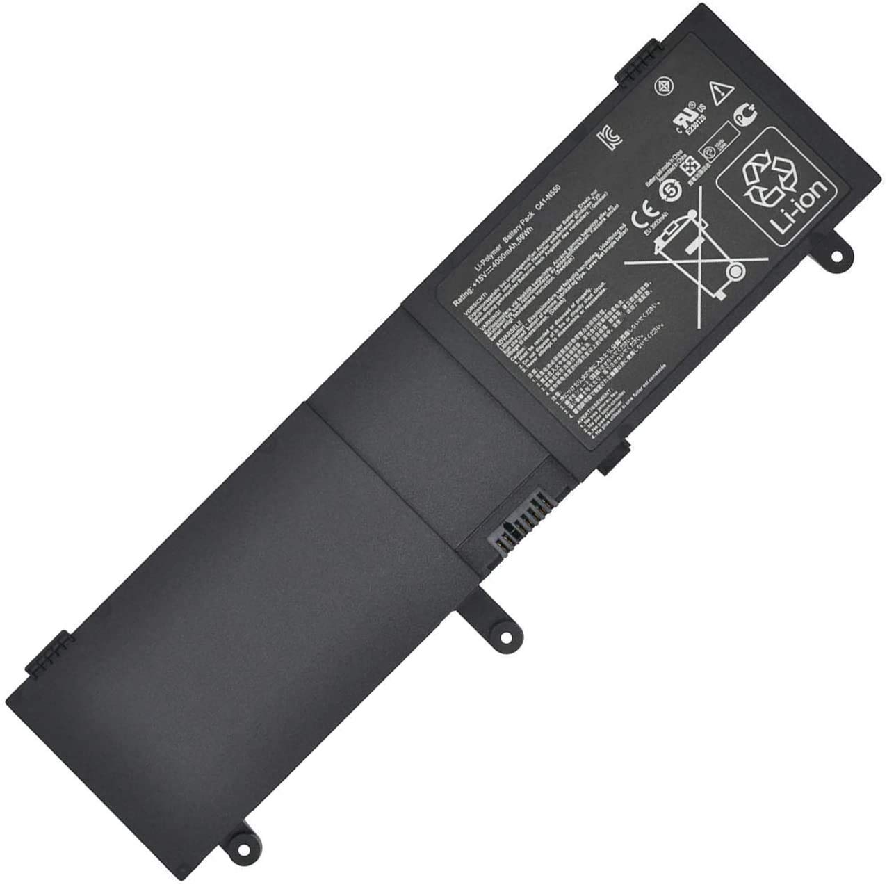 C41-N550 Laptop Battery Replacement for Asus N550 N550JA N550JV N550J N550X47JV N550X47JV-SL N550JK Q550L Q550LF G550 G550JK Series(15V 59Wh)