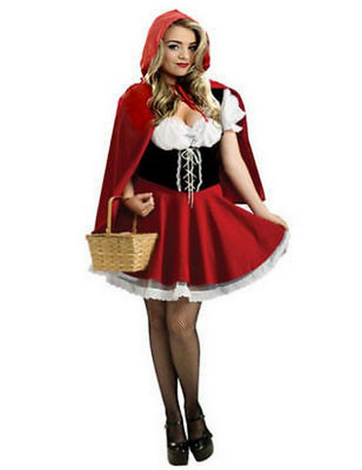 Forever Young Deluxe Little Red Riding Hood Storybook Fancy Dress Costume (Women: 16)