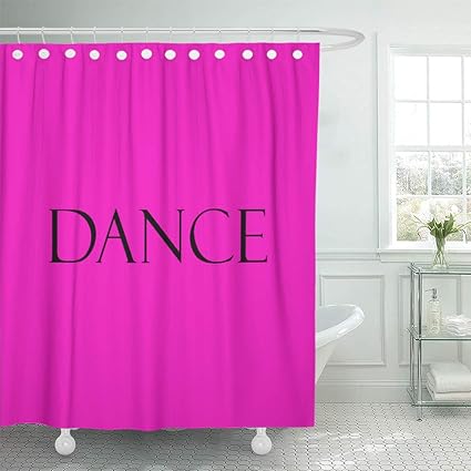 Amazon Com Semtomn Shower Curtain Dancer Dance Hot Pink