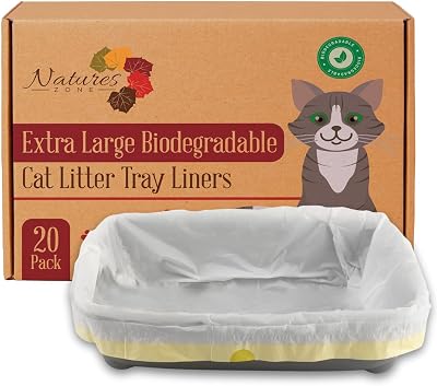 Nature’s Zone XL Cat Litter Tray Liners 100x45cm Pack 20 HDPE EPI