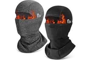 HEGGCOOE Balaclava Ski Mask for Men Women,Windproof Thermal Winter Face Mask for Cold Weather Skiing Cycling Snowboarding