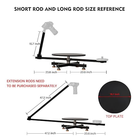 Mua 360 Degree Rotating Camera Slider,360 Photo Booth Professional ...