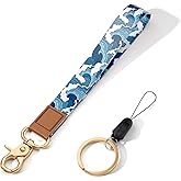 ZAXMEY Wrist Lanyard Key Chain, Wristlet Strap Keychain Holder for Women Men Car Keys Wallet Card Phone