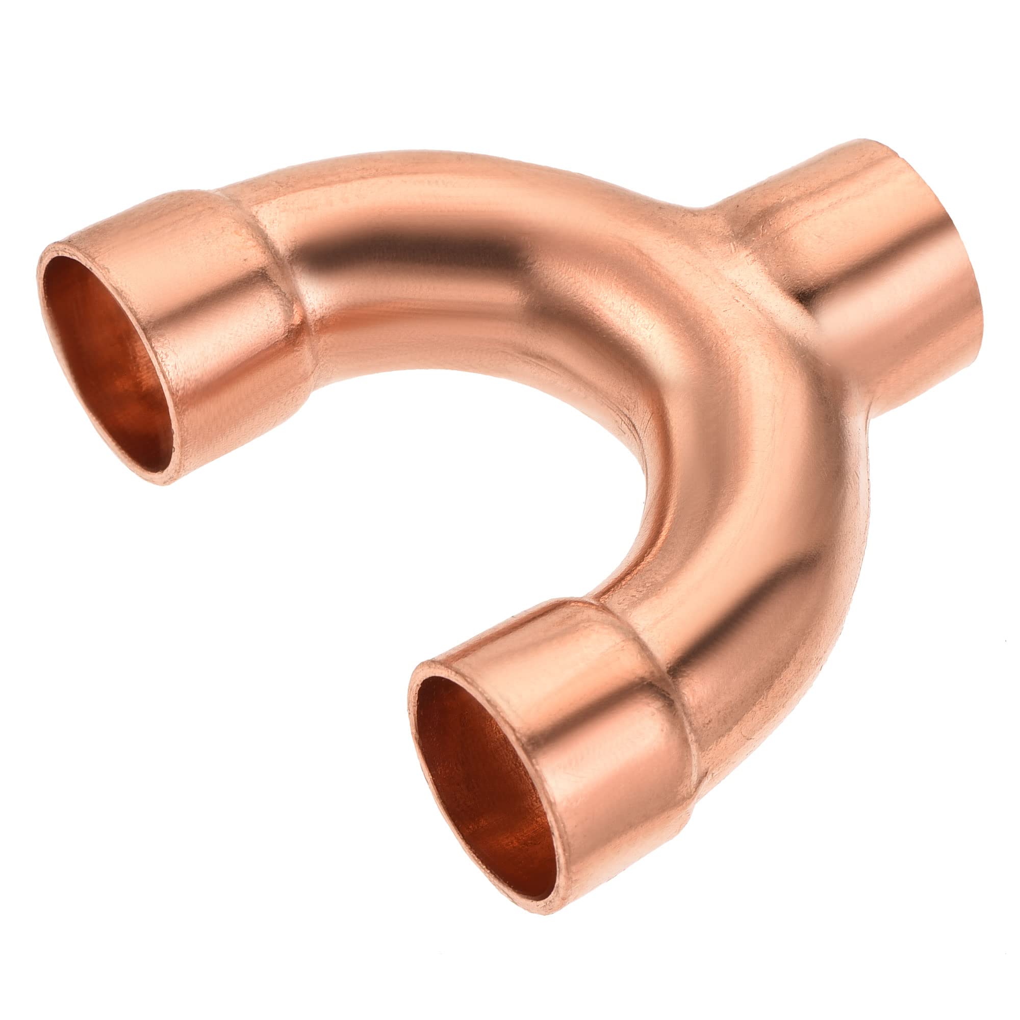 Photo 1 of MECCANIXITY Tee Y Type Copper Fitting Welding Joint 1/2 Inch ID for HVAC Air Conditioner Refrigeration