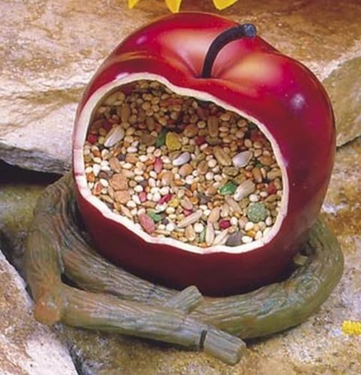 Photo 1 of Penn-Plax Garden Cups – for Seed, Water, and Treats – Great for Small Birds (Parakeets/Budgies, Parrotlets, Cockatiels, Canaries, & Finches) – Apple (BA450)