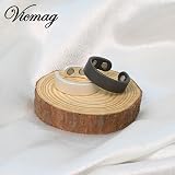 Vicmag 4X Strength Magnetic Copper Ring for Women 2 Pack Black Silver view 5
