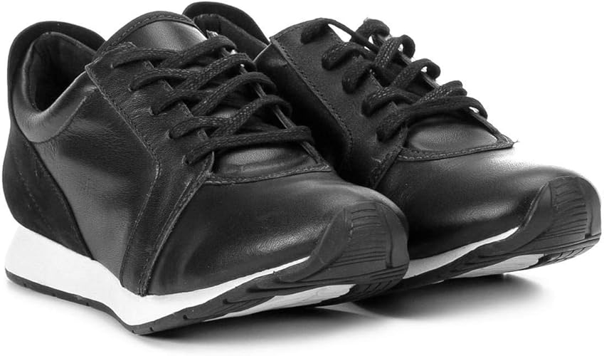 tenis jogging couro