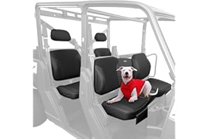 KEMIMOTO UTV Wingback Seat Cover Set Compatible with Polaris Ranger Crew XP 1000 2022-2025, 1680D Oxford Fabric Pet Toenail Proof Accessories