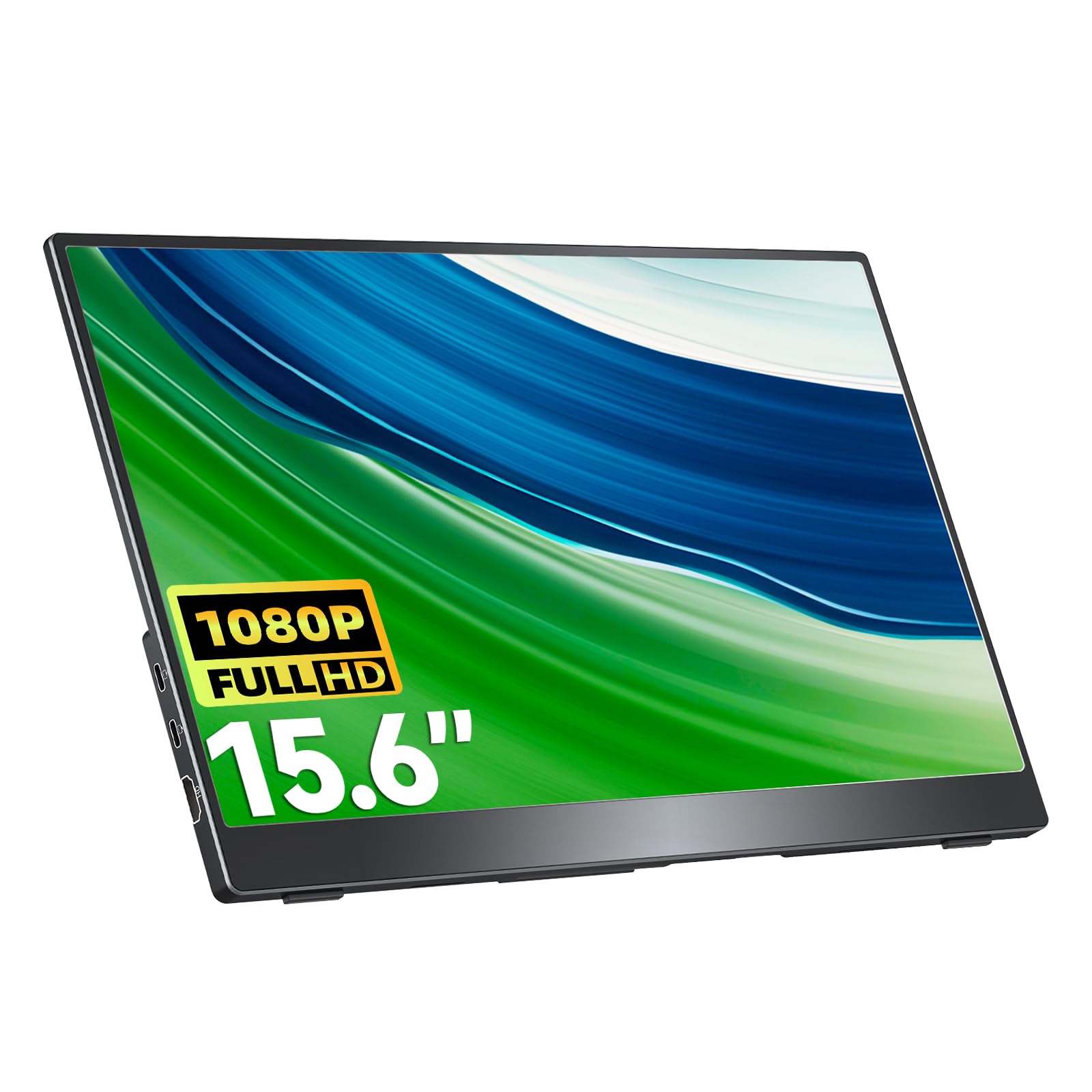 Photo 1 of cocopar Portable Monitor IPS Travel Monitor with USB-C HDMI Portable Screen for Laptop MacBook Surface PC PS4/5 External Display with Kickstand, VESA Mountable, 15.6 Inch