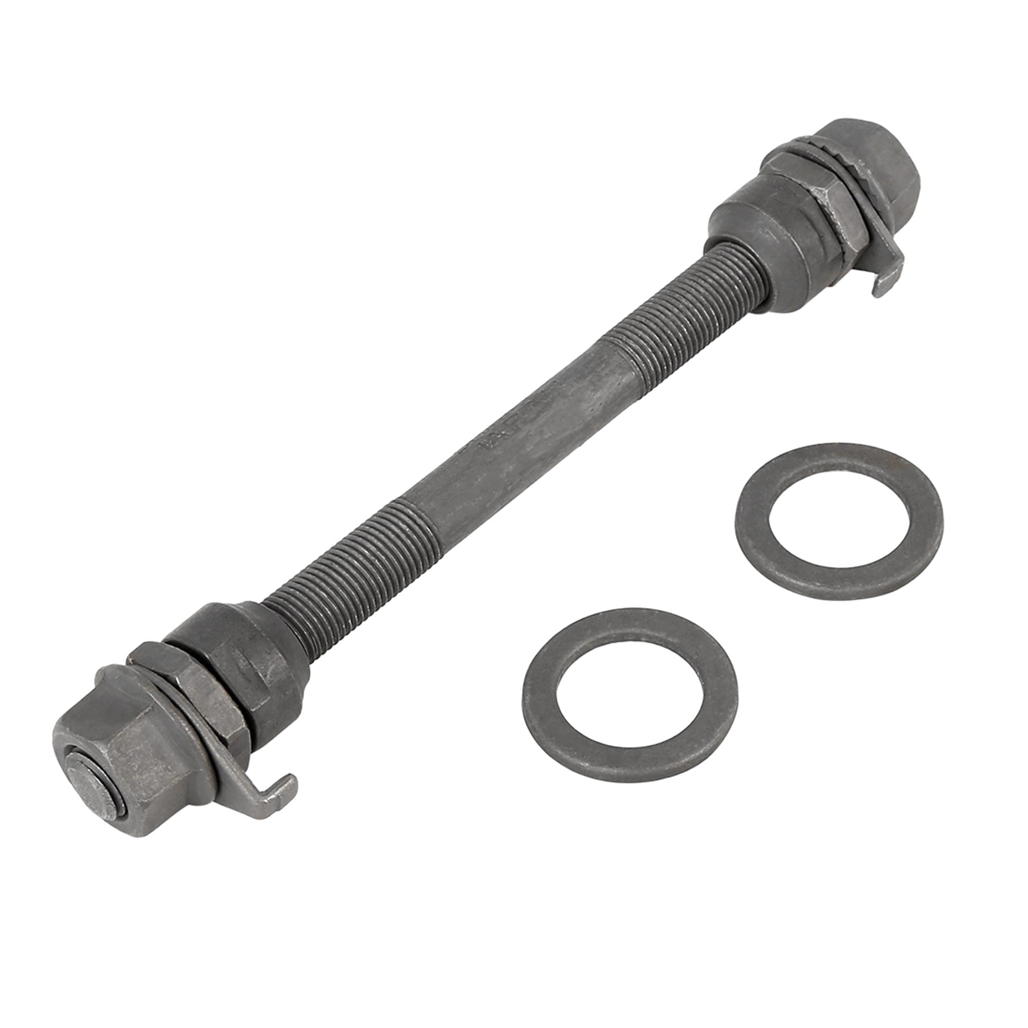 X AUTOHAUX 1 Pcs 9.5mm Wheel Hub Axle Front Axle Solid Shaft Black for Bicycle