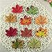 Senswalan Artificial Maple Leaves,500 pcs 10 Color Mixed Rich Fall Colored Leaves for Weddings Decorations or Christmas Party