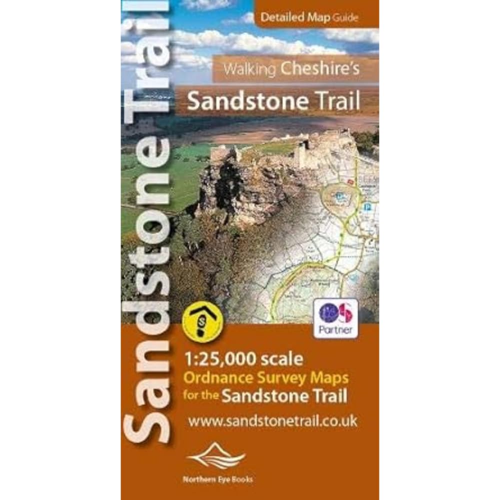 Walking Cheshire's Sandstone Trail - OS Map Book: Large Scale Enhanced OS Maps