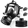 SupMusk Full Face Respirator Mask with Filters, Anti-Fog Lens Anti-Gas Anti-Dust Gas Mask Against Vapours & Particles, Paint